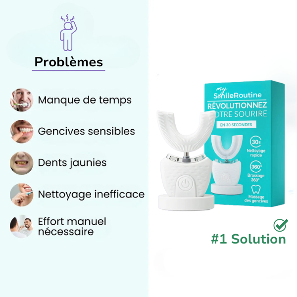 Réparez & illuminez votre sourire, sans effort avec notre Brosse à dent 360°